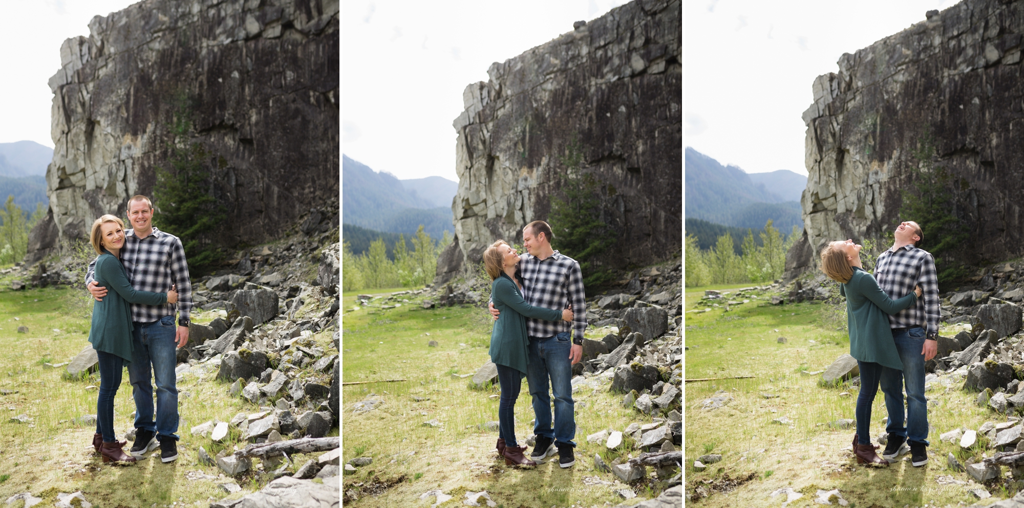 columbia river gorge engagement photo, portland oregon wedding photographer