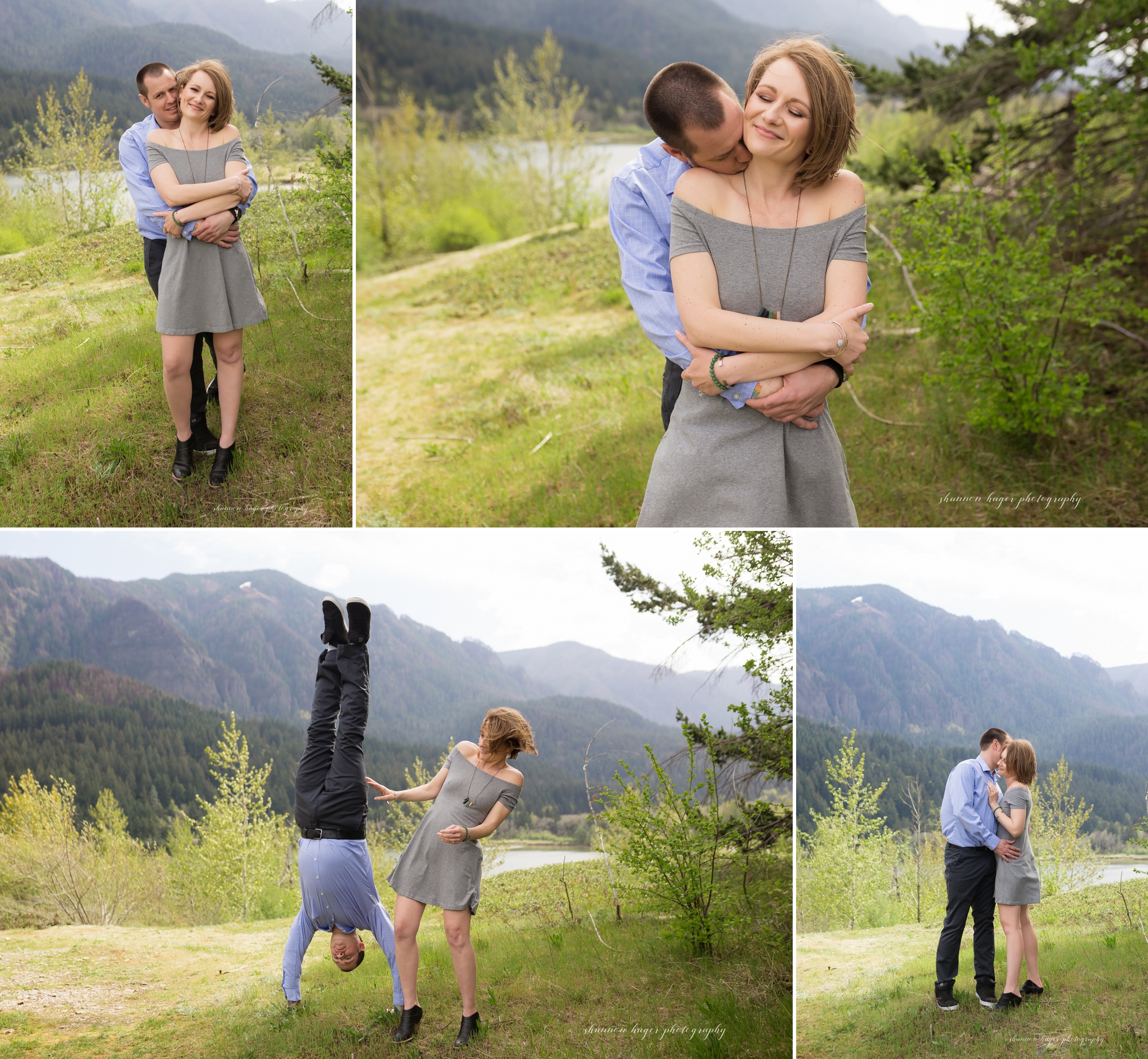 columbia river gorge engagement photo, portland oregon wedding photographer