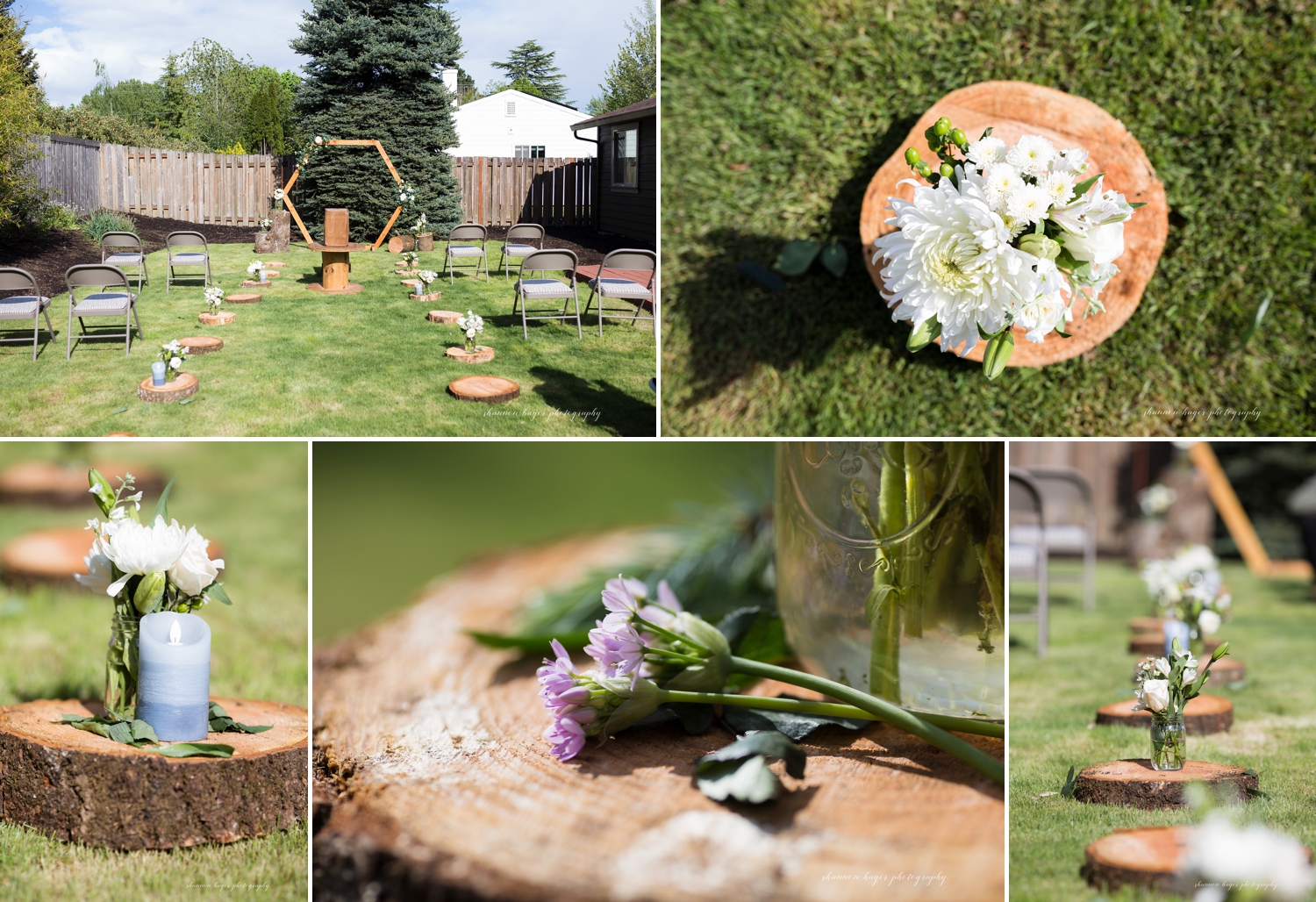 backyard wedding portland photographer, micro wedding portland, oregon zoom wedding photographer