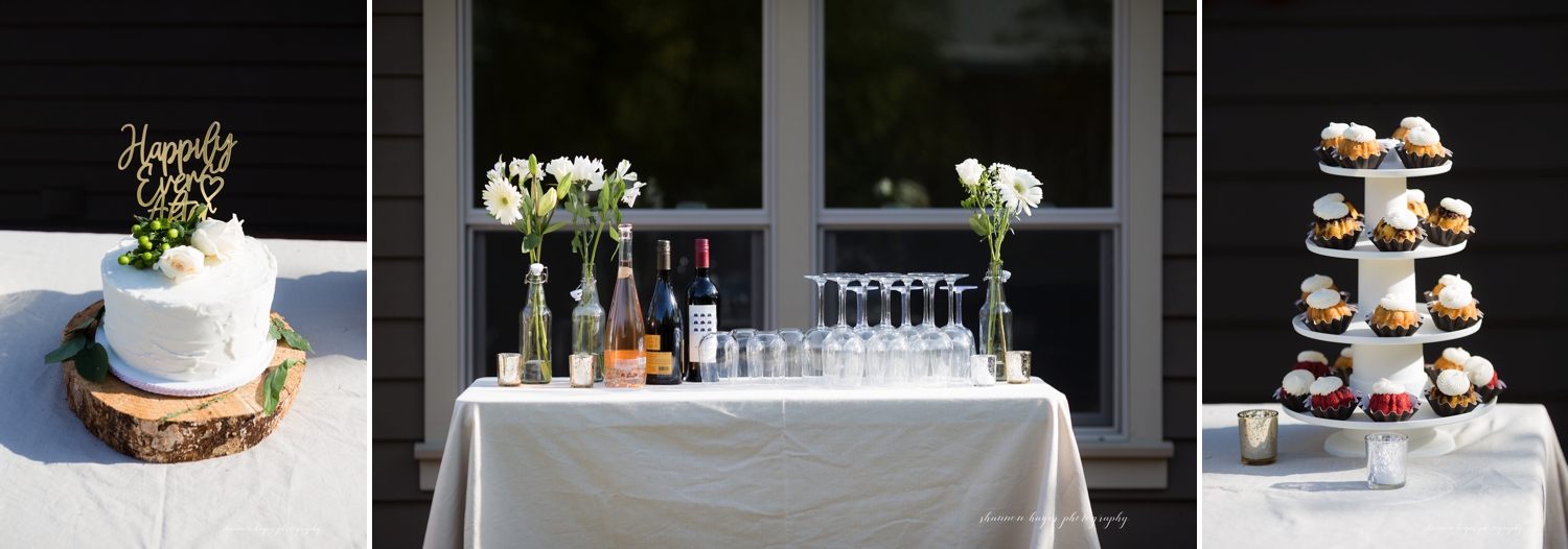 backyard wedding portland photographer, micro wedding portland, oregon zoom wedding photographer