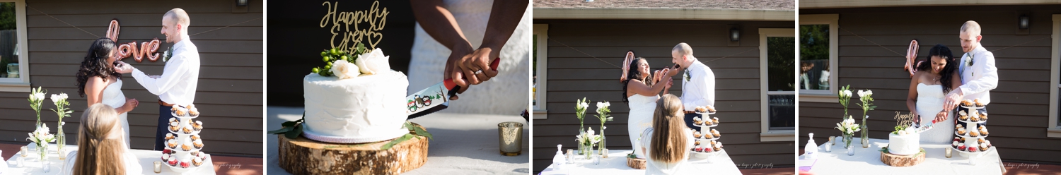 backyard wedding portland photographer, micro wedding portland, oregon zoom wedding photographer