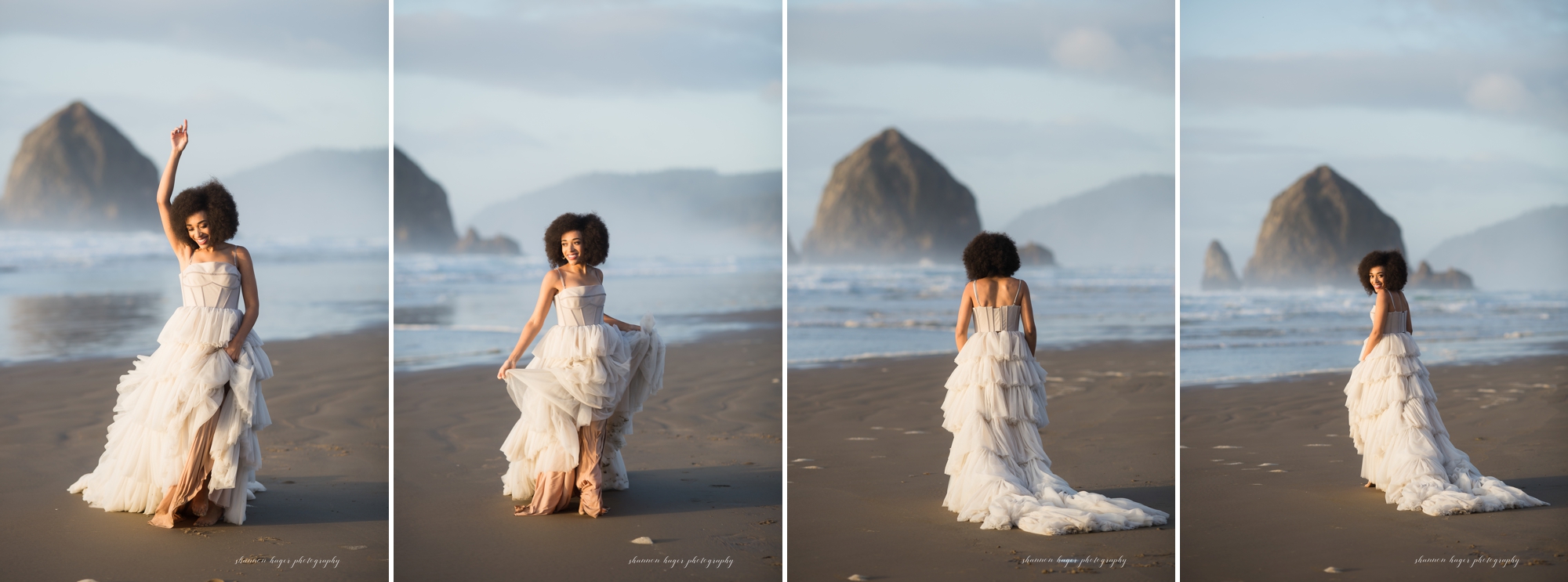 oregon coast wedding bridal session, shannon hager photography