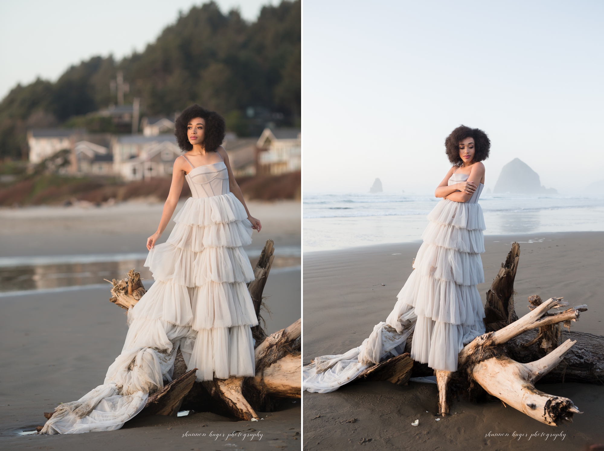 oregon coast wedding bridal session, shannon hager photography