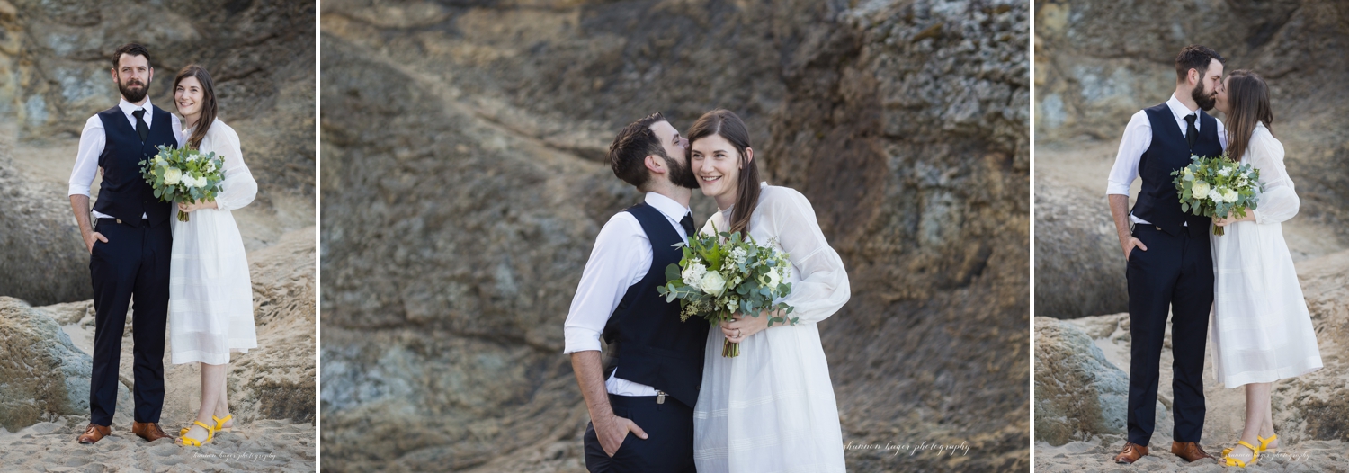 cannon beach anniversary session at hug point by shannon hager photography