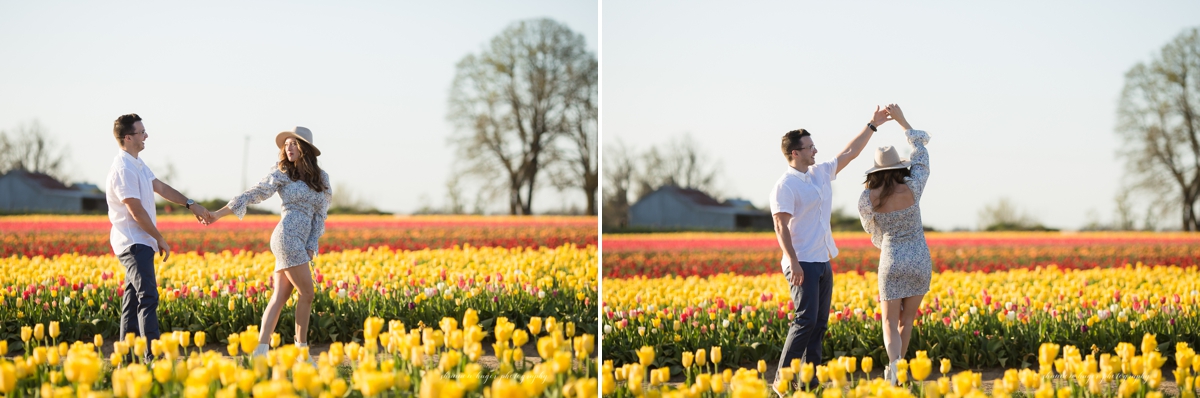 wooden shoe tulip wedding proposal photographed by shannon hager photography