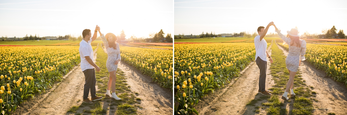 wooden shoe tulip wedding proposal photographed by shannon hager photography