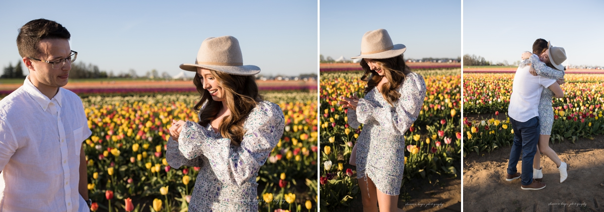 wooden shoe tulip wedding proposal photographed by shannon hager photography