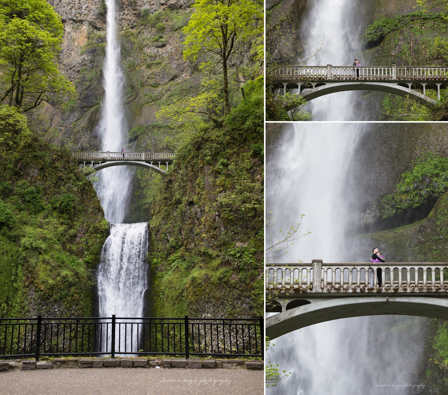 multnomah falls wedding proposal photos by shannon hager photography