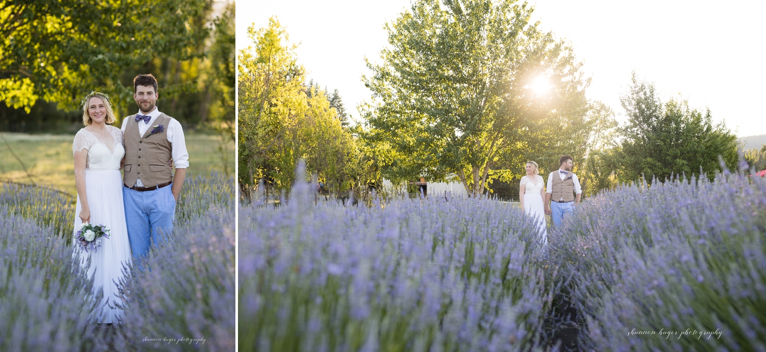lavender farm wedding by oregon wedding photographer shannon hager