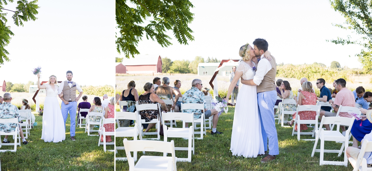 lavender farm wedding by oregon wedding photographer shannon hager