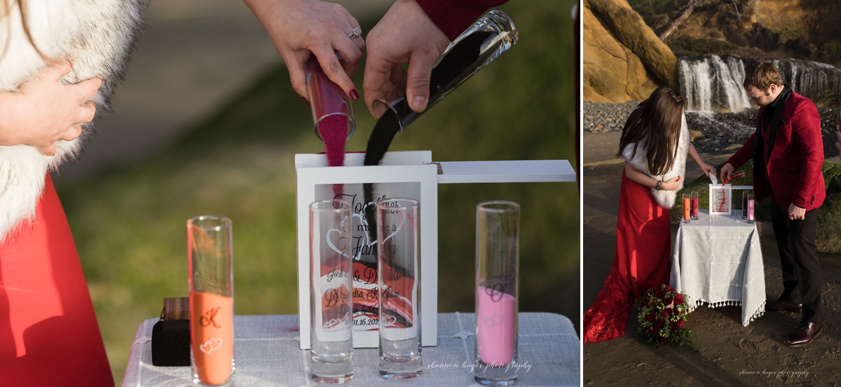 cannon beach elopement photograper at hug point by shannon hager photography