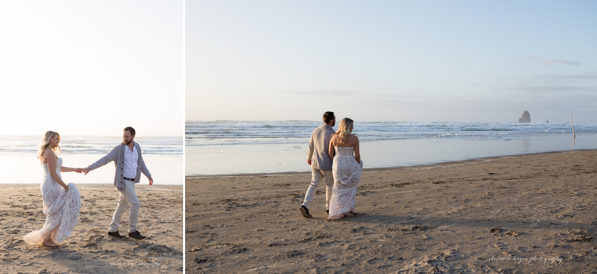 cannon beach elopement photos by Shannon Hager Photography