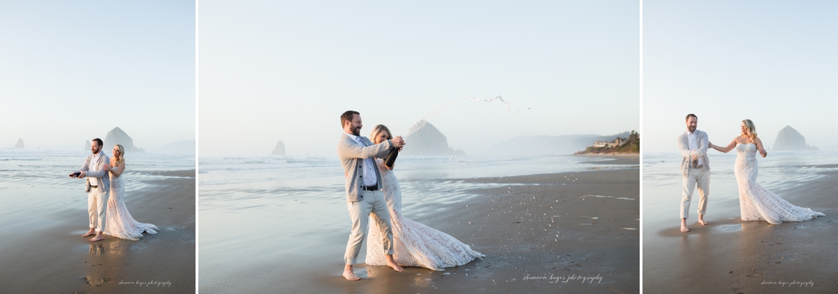 oregon coast elopement photos by Shannon Hager Photography in Cannon Beach
