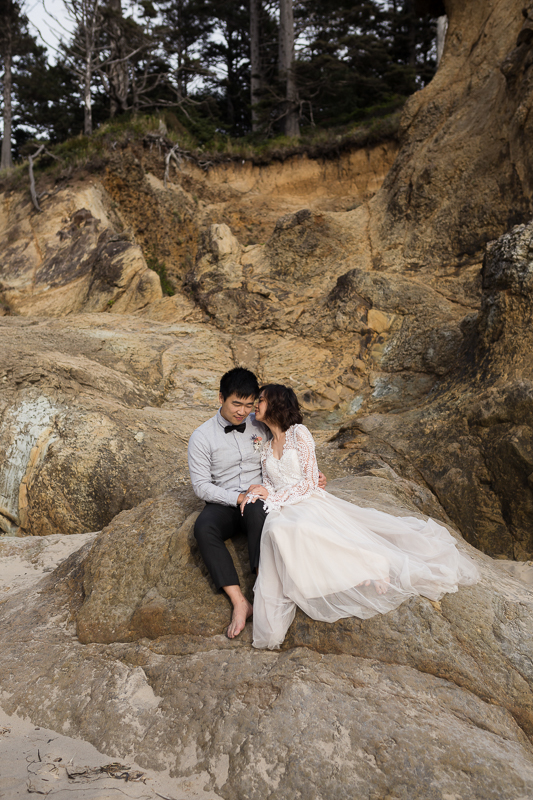 cannon beach wedding bridal session, shannon hager photography