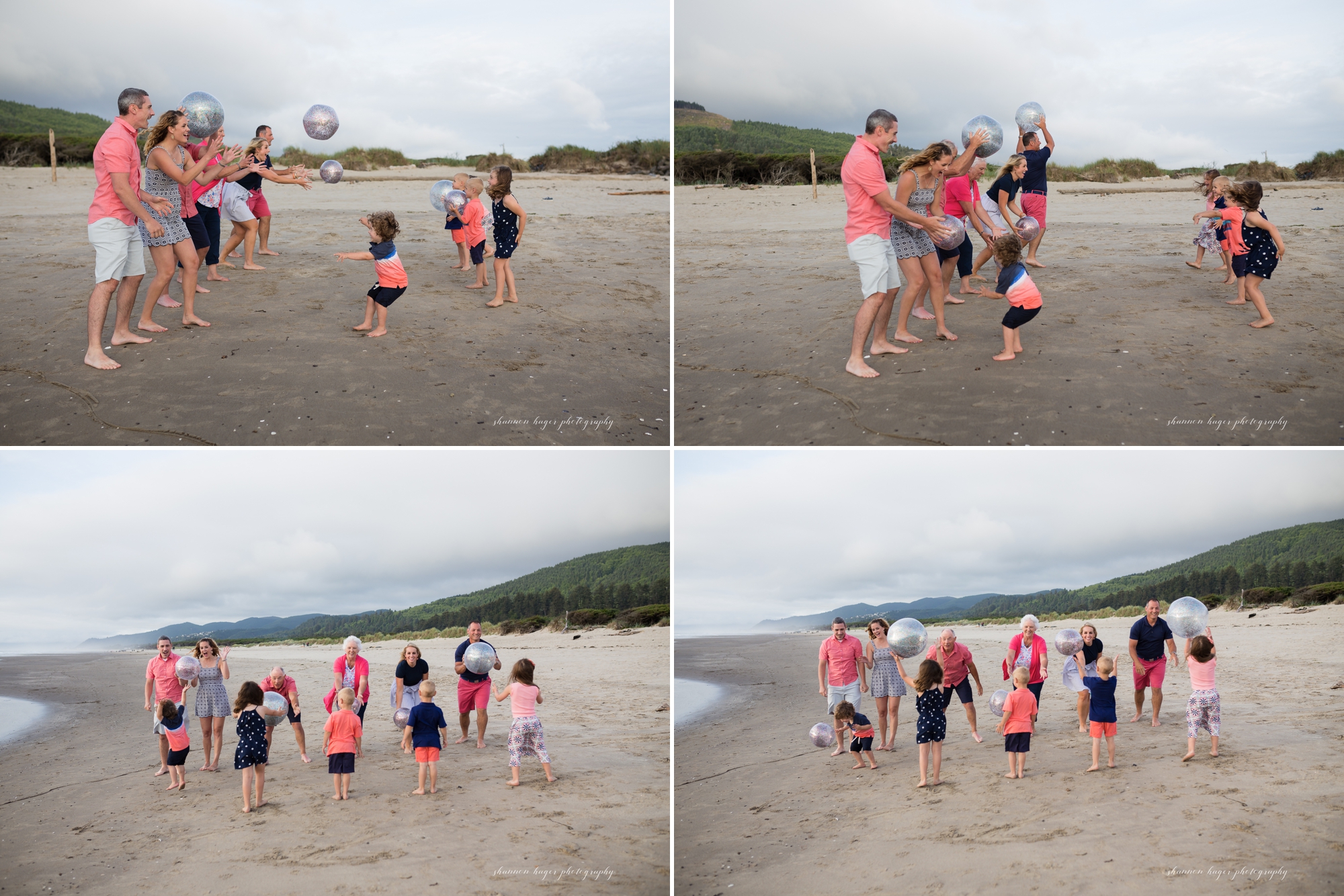 oregon coast family photographer, oregon coast extended family session, rockaway beach oregon photographer, portland family photographer, shannon hager photography