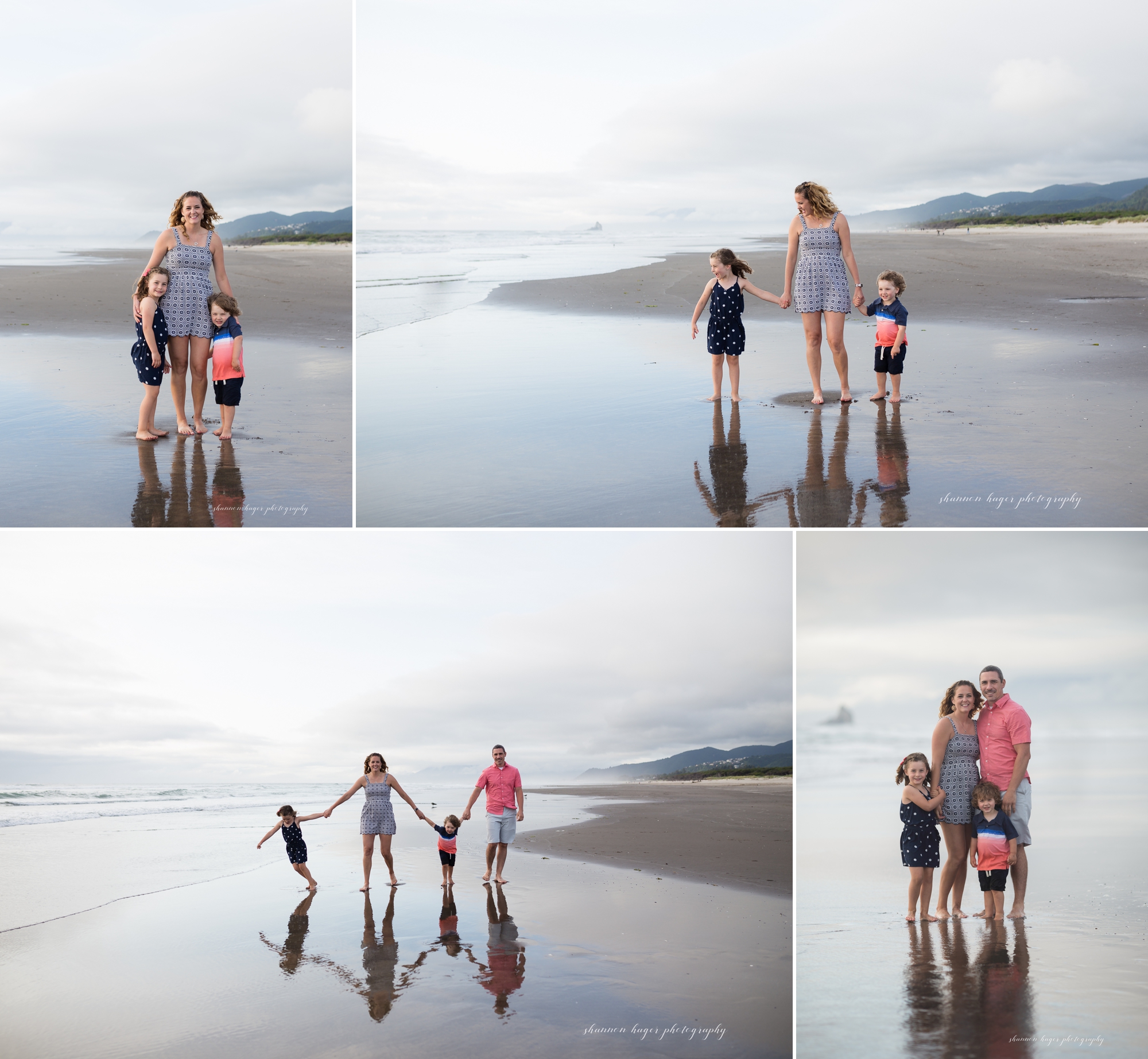 oregon coast family photographer, oregon coast extended family session, rockaway beach oregon photographer, portland family photographer, shannon hager photography