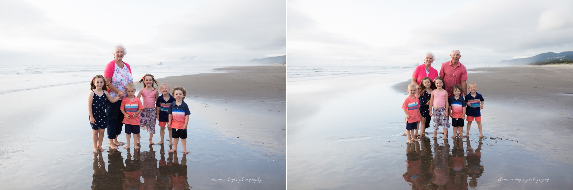 oregon coast family photographer, oregon coast extended family session, rockaway beach oregon photographer, portland family photographer, shannon hager photography