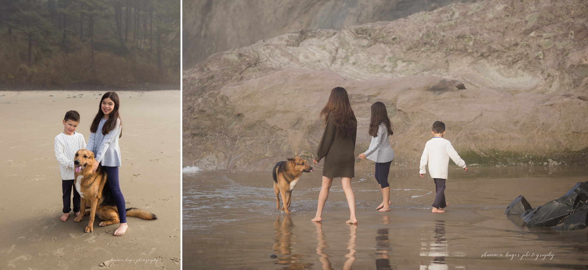 cannon beach family photographer, oregon coast family photos in cannon beach, oregon coast photography by shannon hager photography