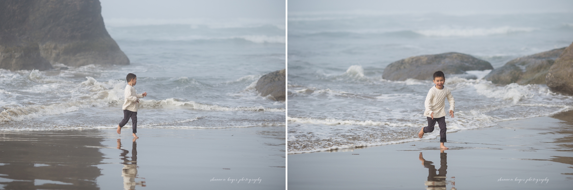 cannon beach family photographer, oregon coast family photos in cannon beach, oregon coast photography by shannon hager photography