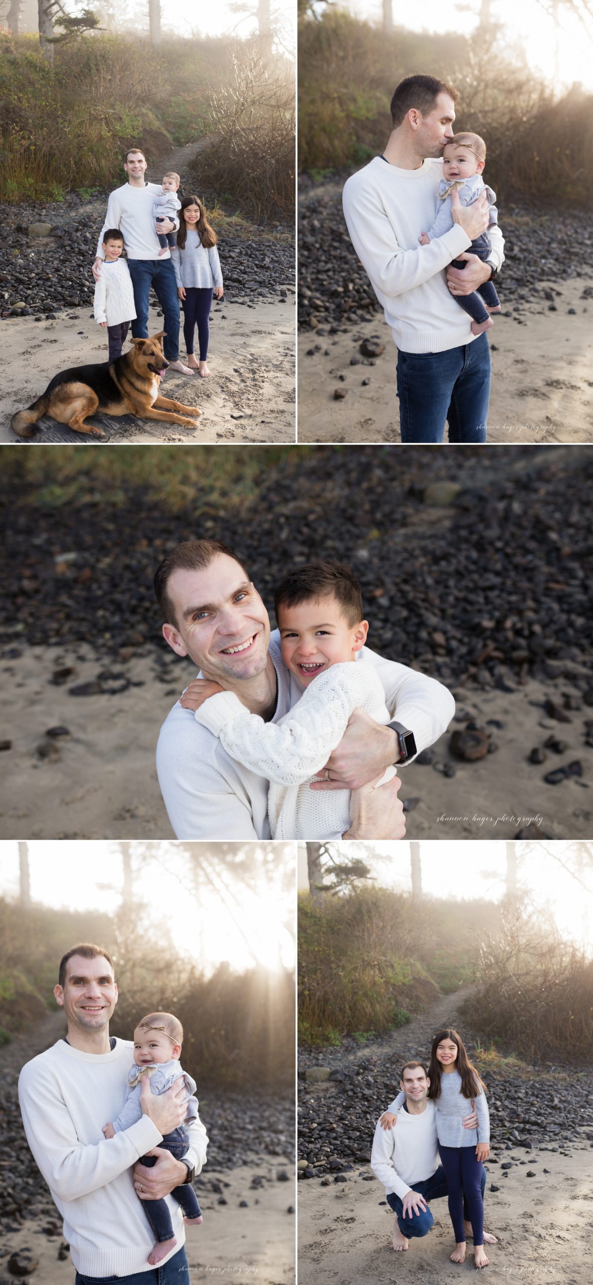 cannon beach family photographer, oregon coast family photos in cannon beach, oregon coast photography by shannon hager photography