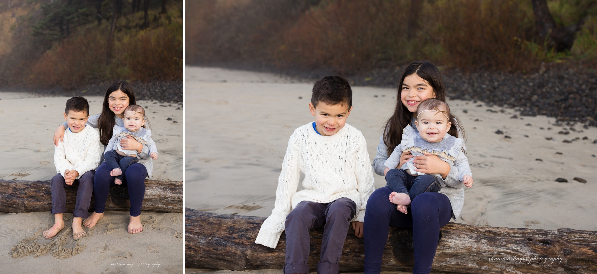 cannon beach family photographer, oregon coast family photos in cannon beach, oregon coast photography by shannon hager photography