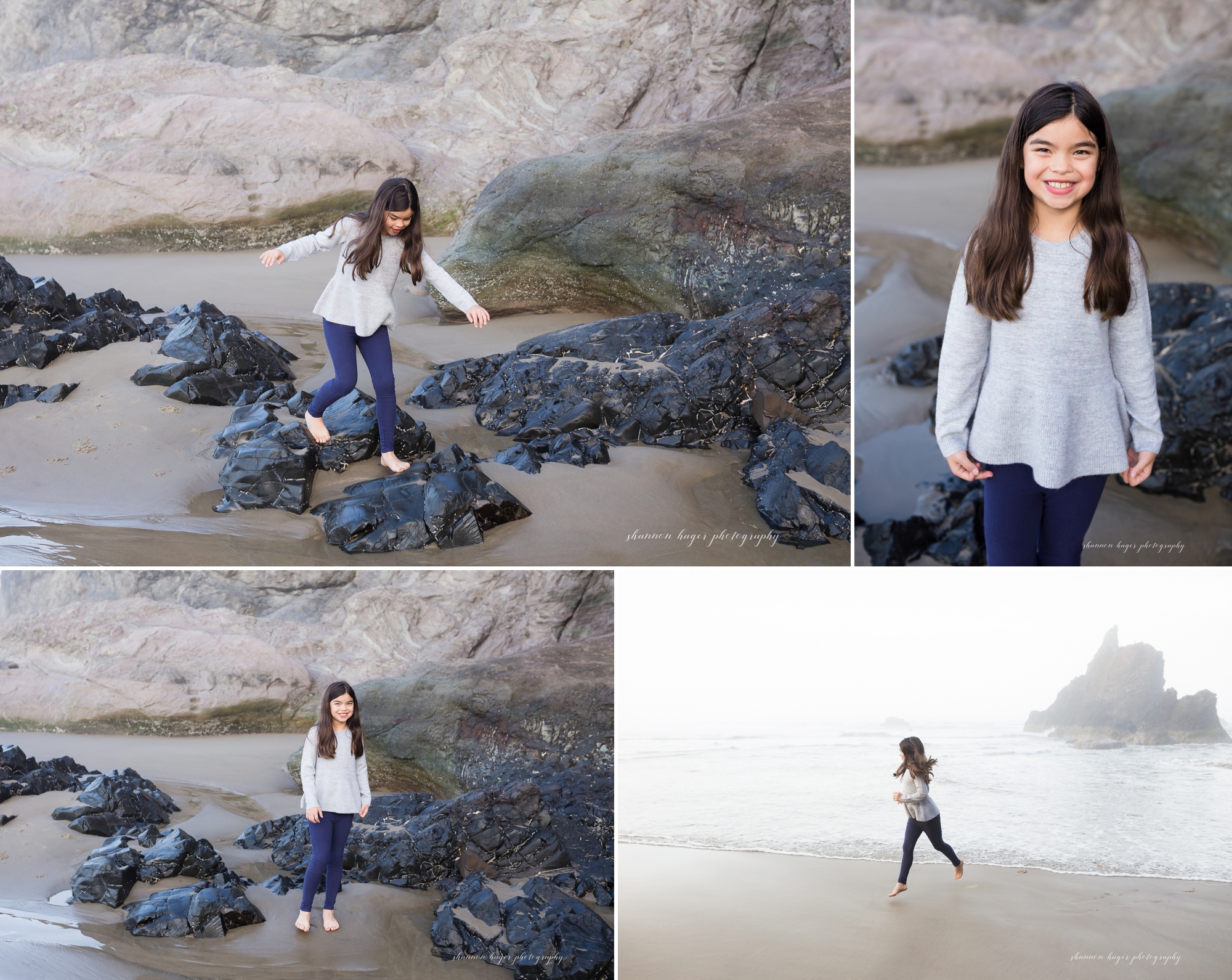 cannon beach family photographer, oregon coast family photos in cannon beach, oregon coast photography by shannon hager photography