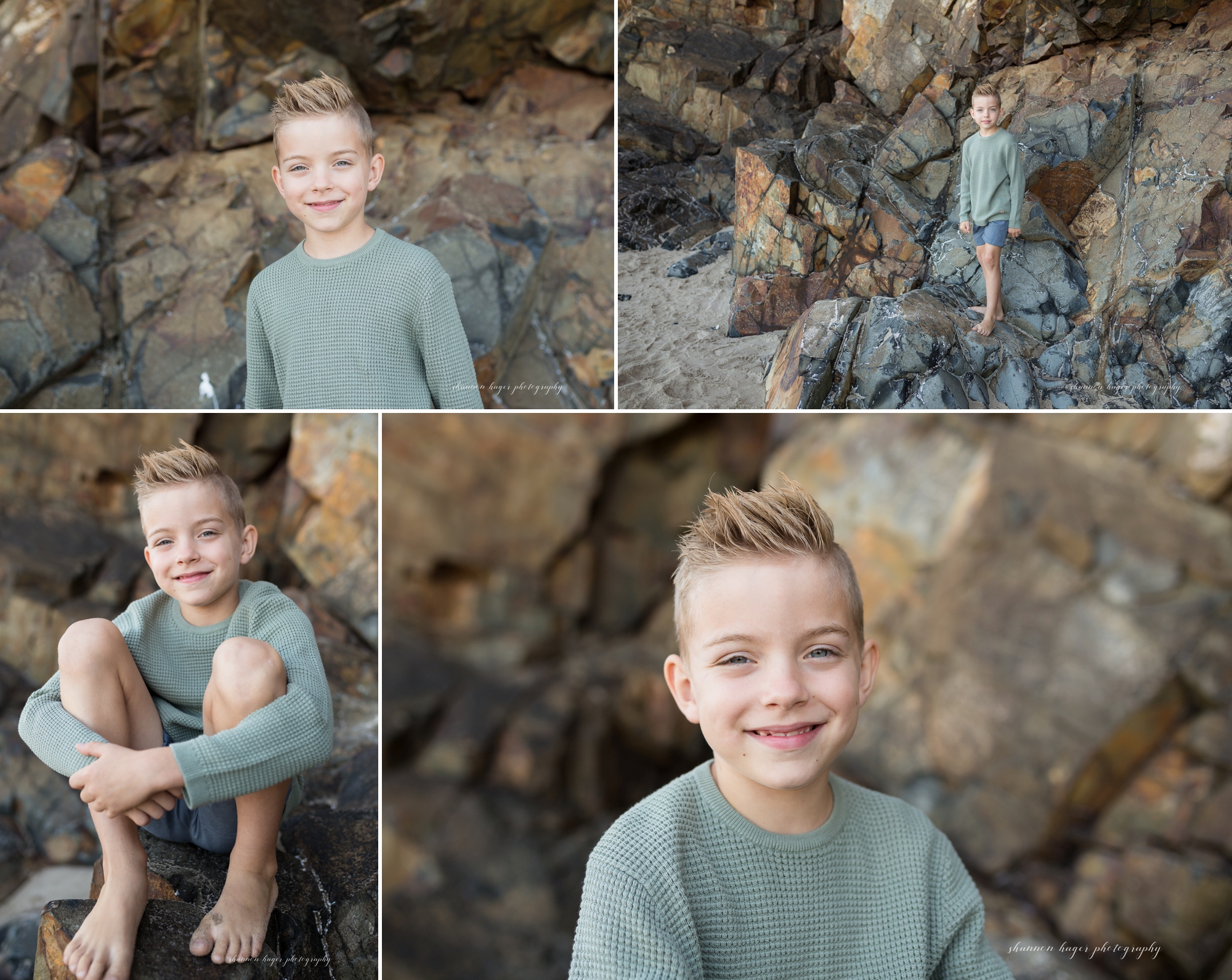 cannon beach family photographer, hug point family session by shannon hager photography