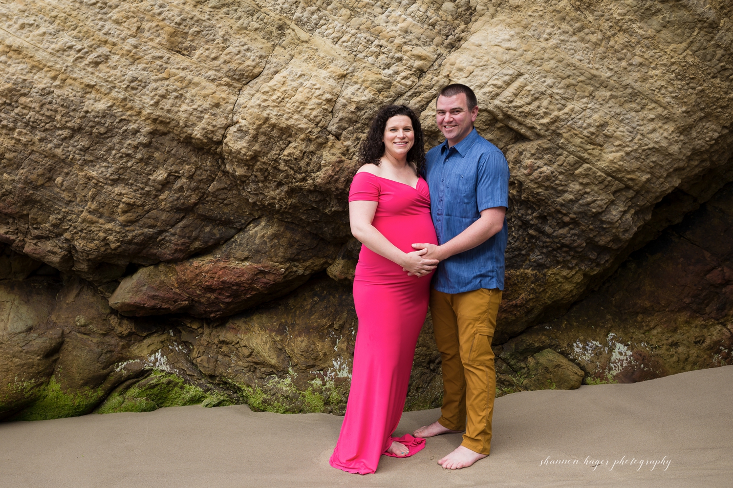 cannon beach maternity photography, hug point family photo session, oregon coast photographer
