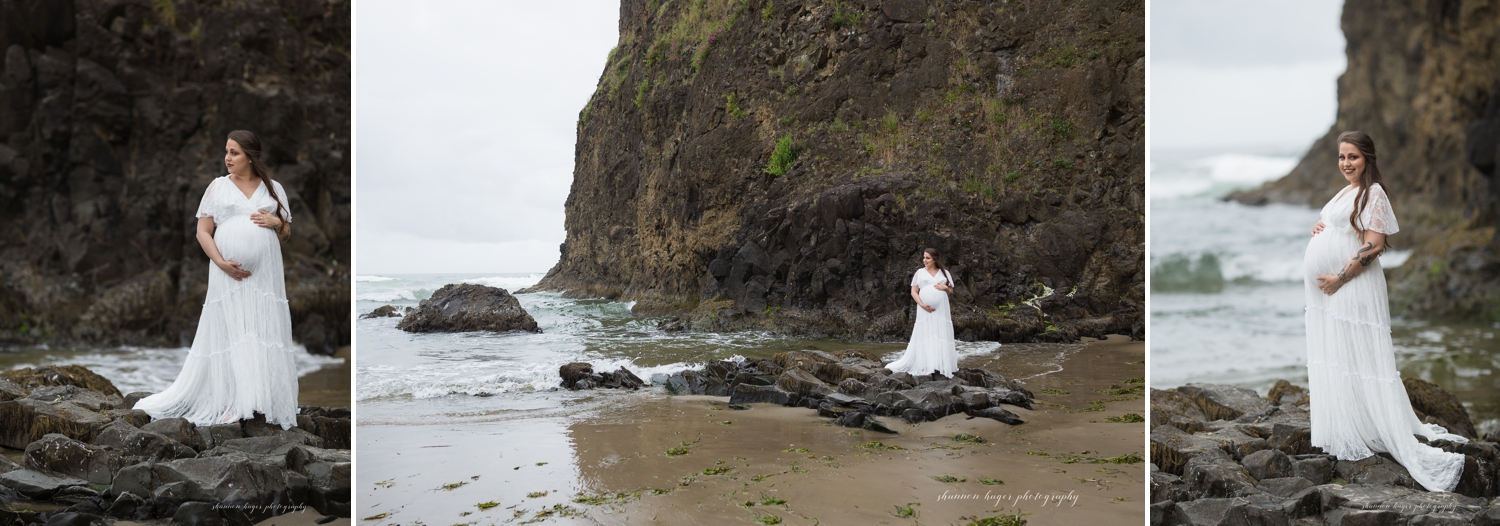 oceanside maternity session, oregon coast photographer, cannon beach photographer