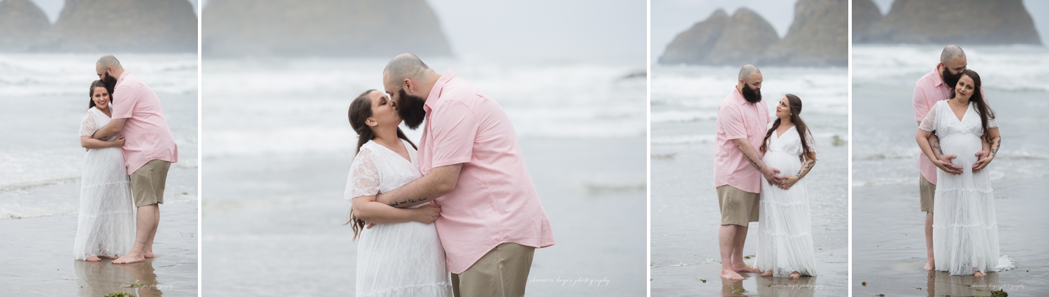 oceanside oregon maternity photographer, oregon coast maternity session, beach maternity photos oregon