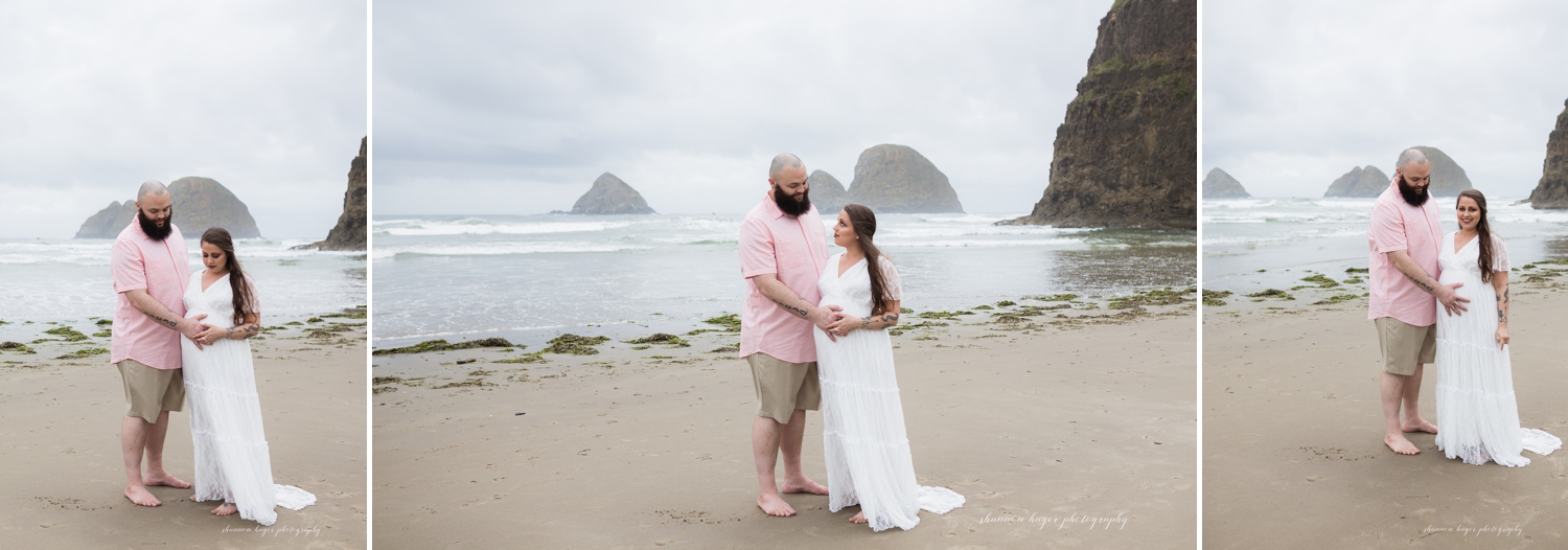 oceanside oregon maternity photographer, oregon coast maternity session, beach maternity photos oregon