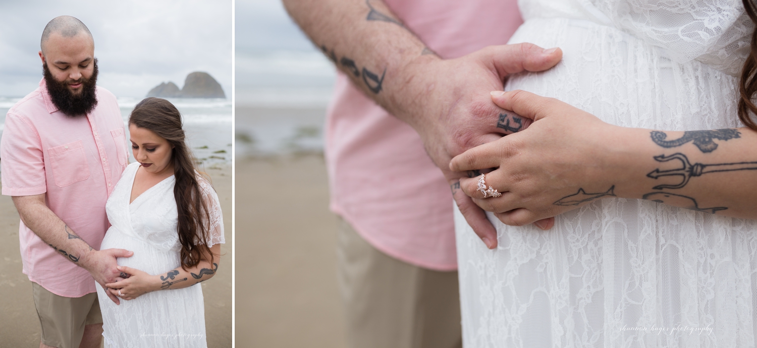 oceanside oregon maternity photographer, oregon coast maternity session, beach maternity photos oregon