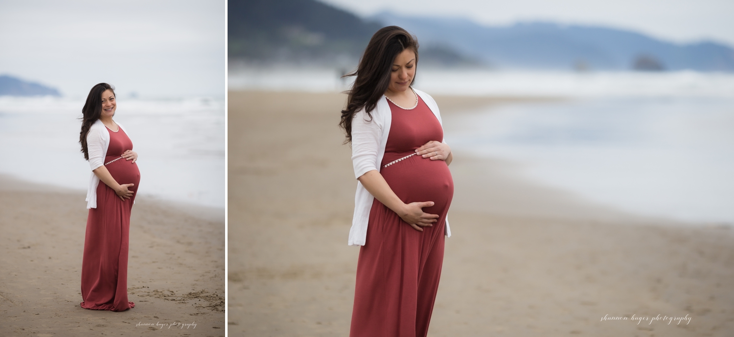 Cannon Beach Photographer, Cannon Beach Maternity Photos, Oregon Coast Maternity Photographer
