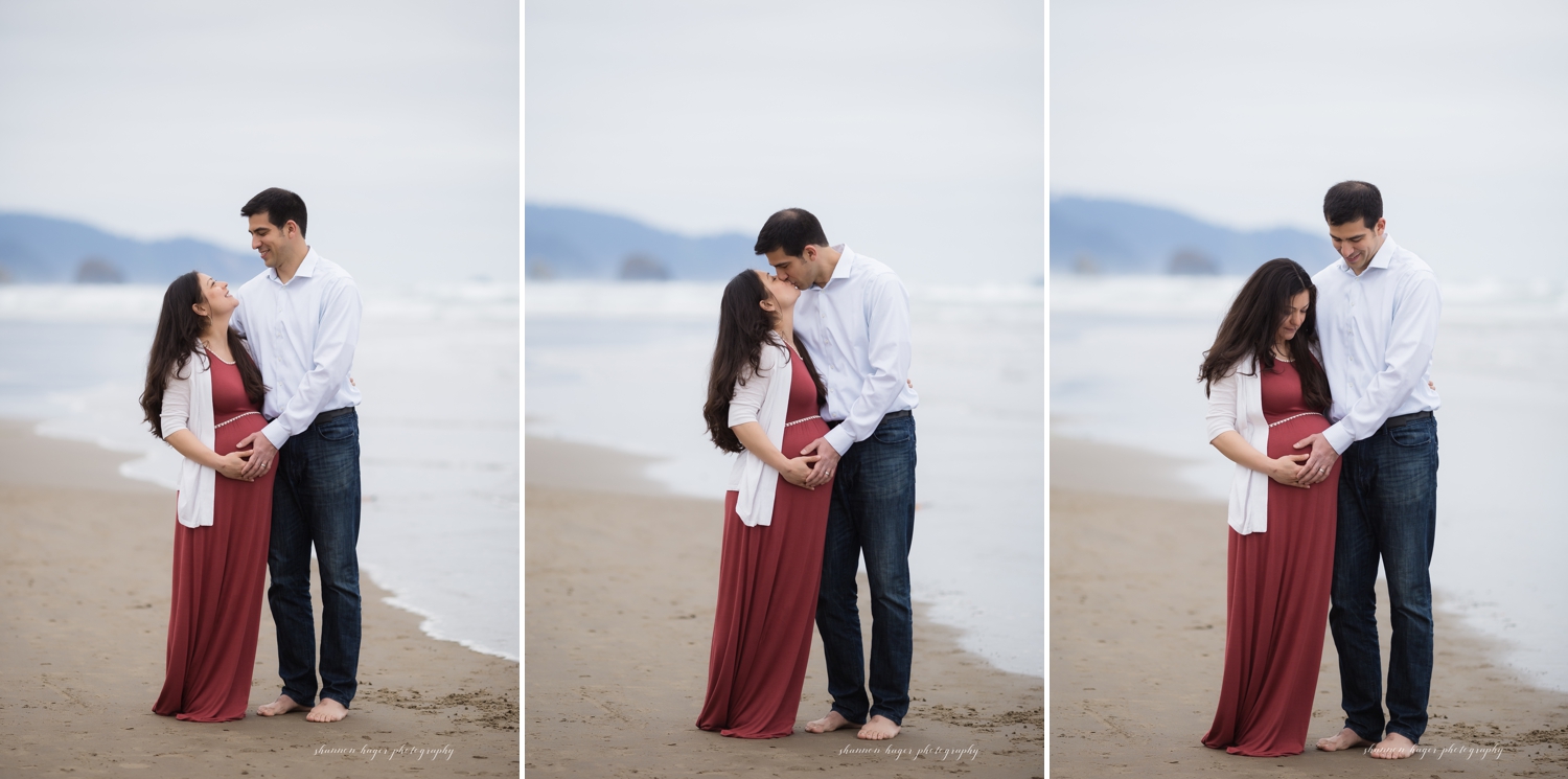Cannon Beach Photographer, Cannon Beach Maternity Photos, Oregon Coast Maternity Photographer