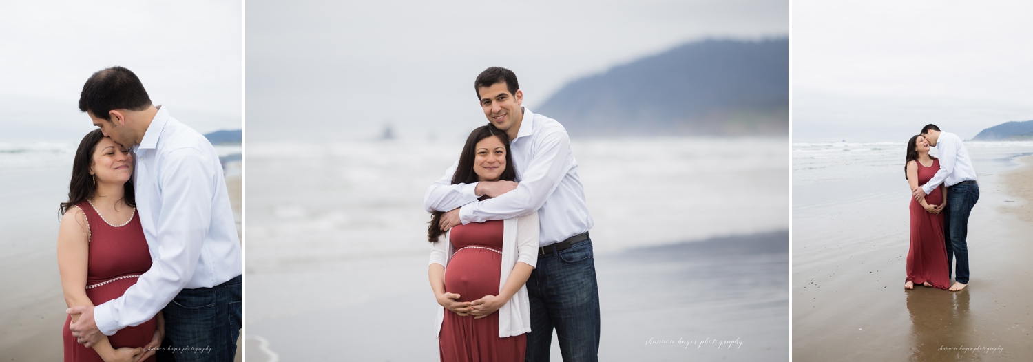 Cannon Beach Photographer, Cannon Beach Maternity Photos, Oregon Coast Maternity Photographer