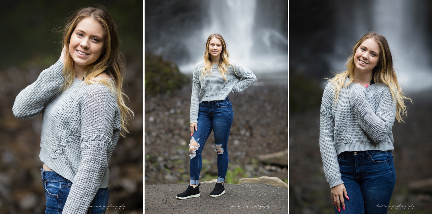 columbia river gorge senior photos, latourell falls photos, portland senior photographer