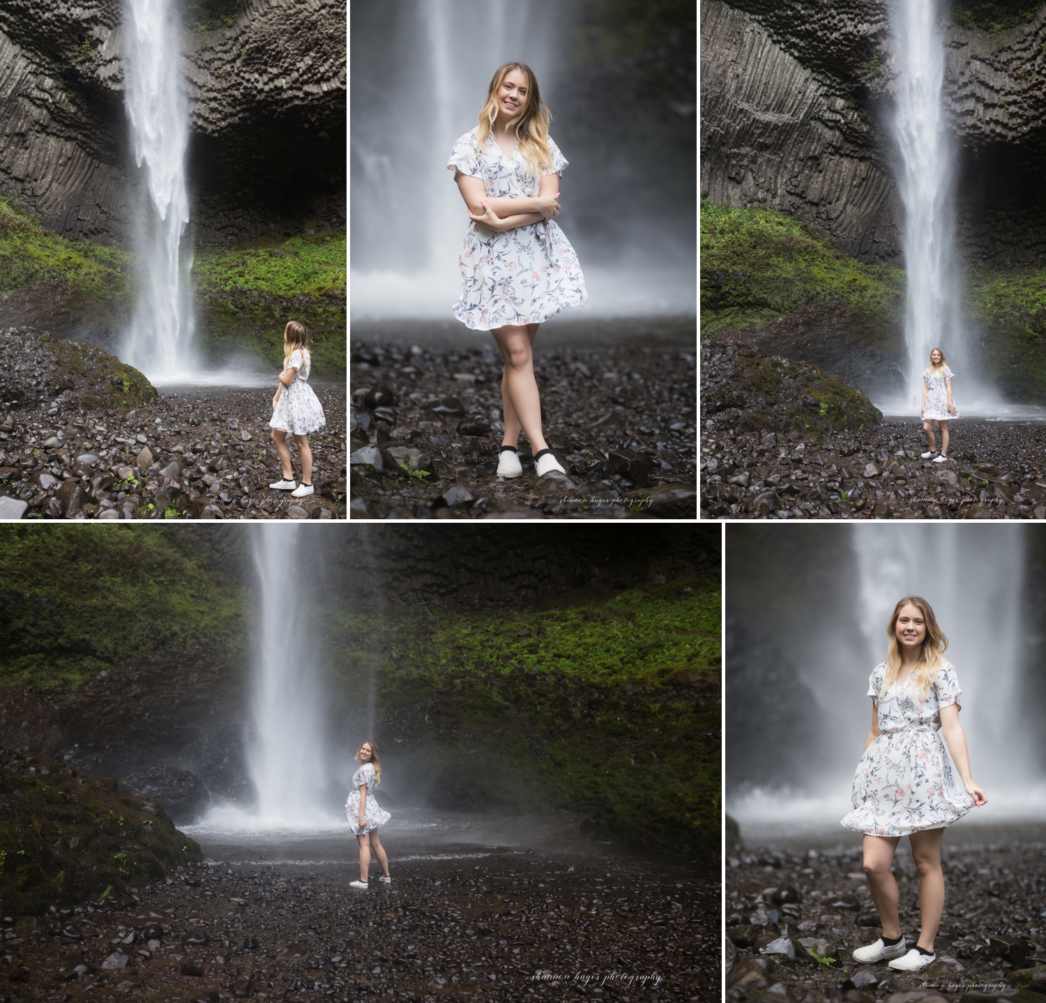 columbia river gorge senior photos, latourell falls photos, portland senior photographer
