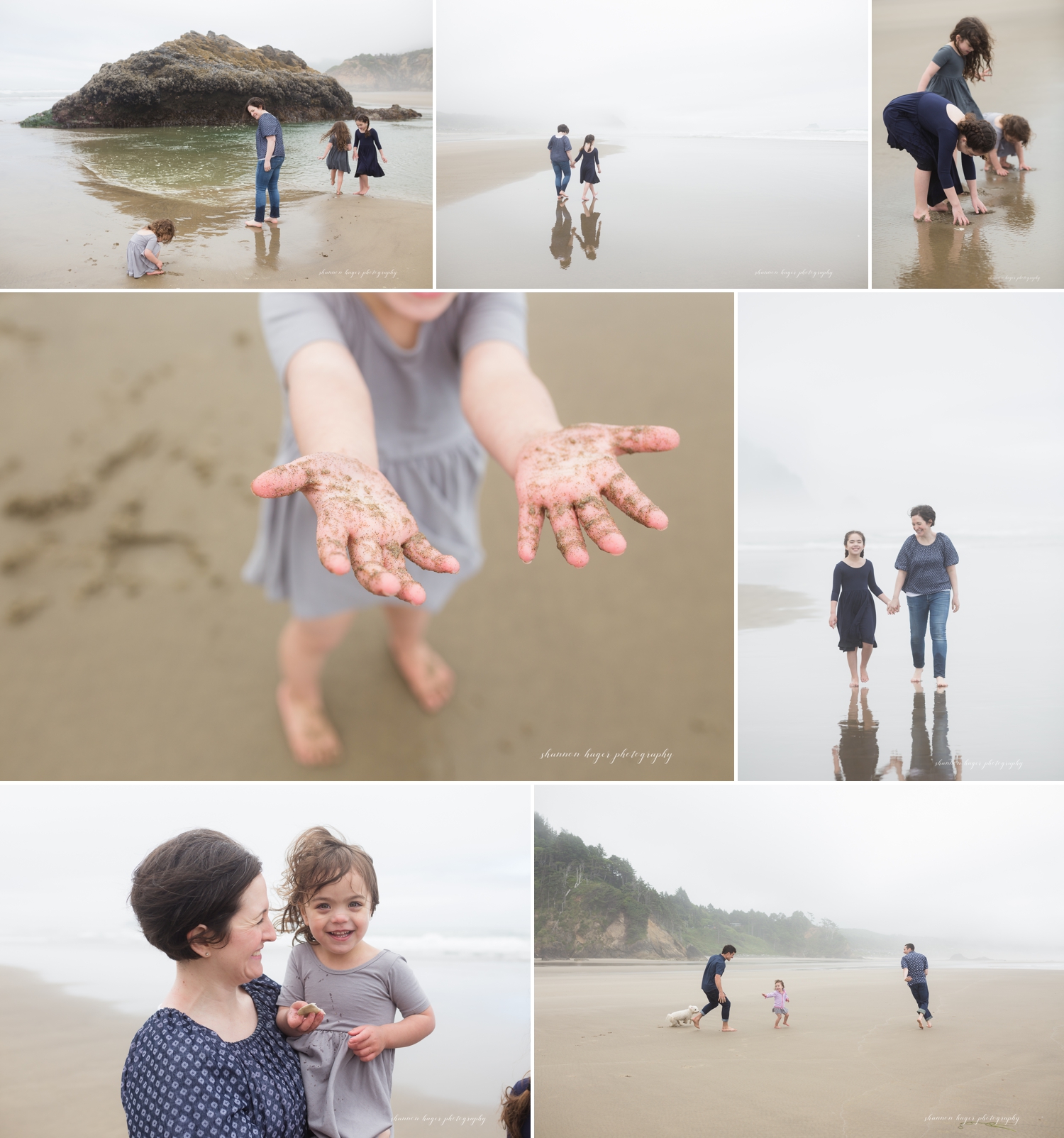 cannon beach photographer, hug point extended family session, oregon coast family photographer