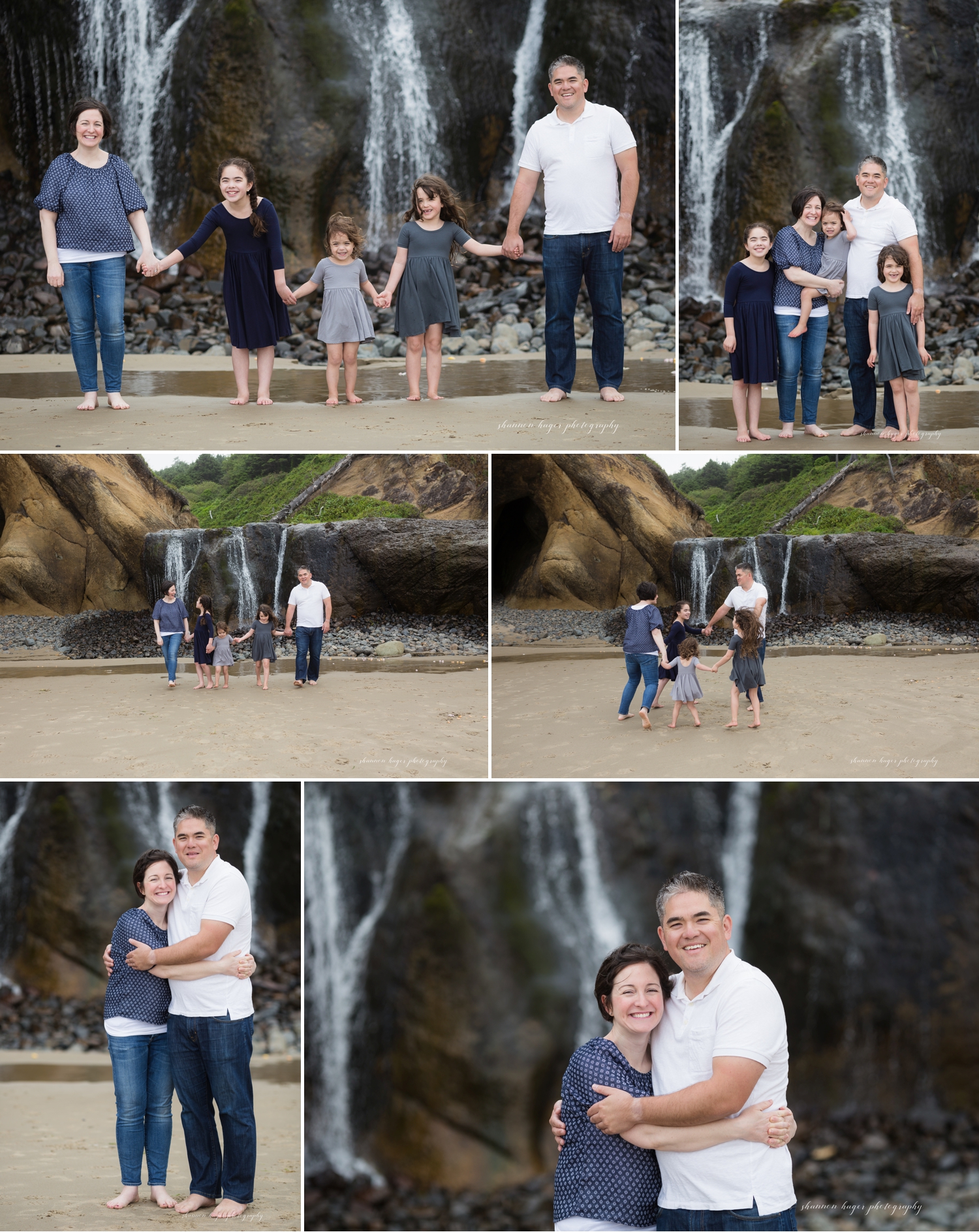 cannon beach photographer, hug point extended family session, oregon coast family photographer