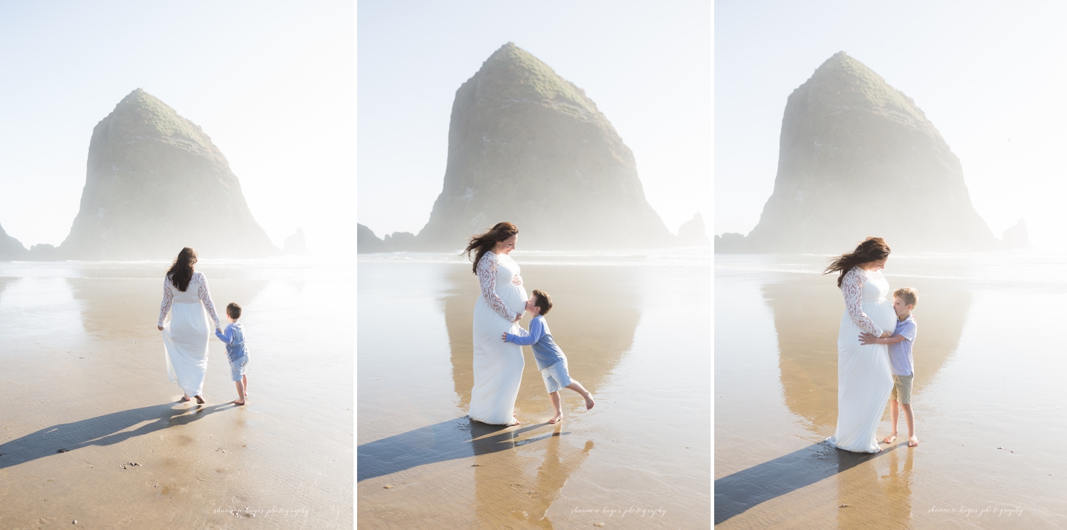 cannon beach maternity family photographer, oregon coast photographer, portland maternity photography, oregon coast family session