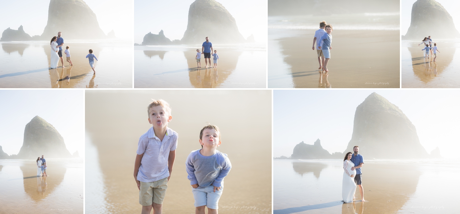 cannon beach maternity family photographer, oregon coast photographer, portland maternity photography, oregon coast family session