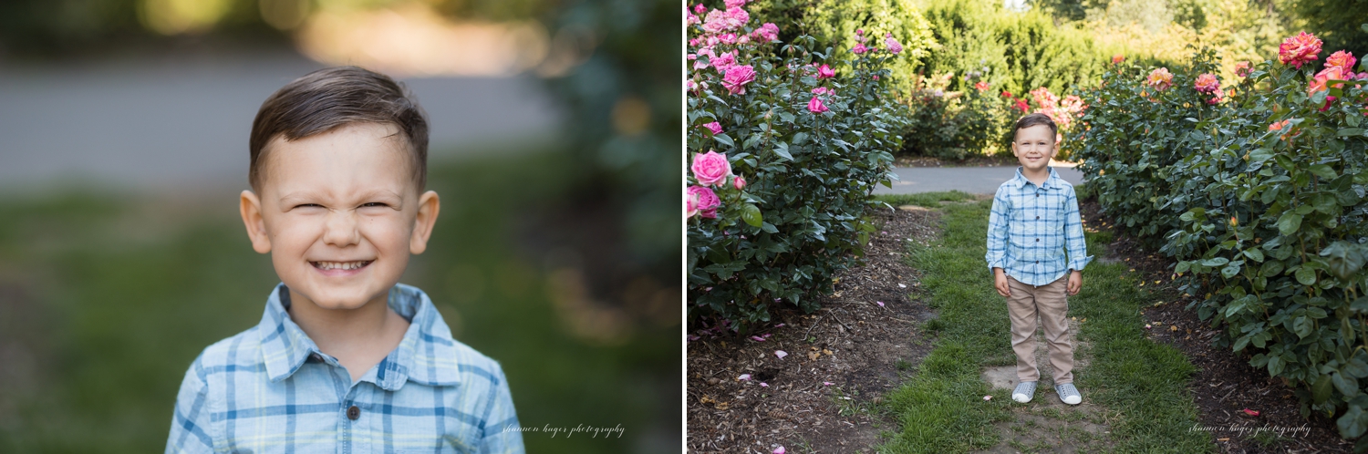 portland rose garden family photo session, portland family photographer, sherwood family photographer