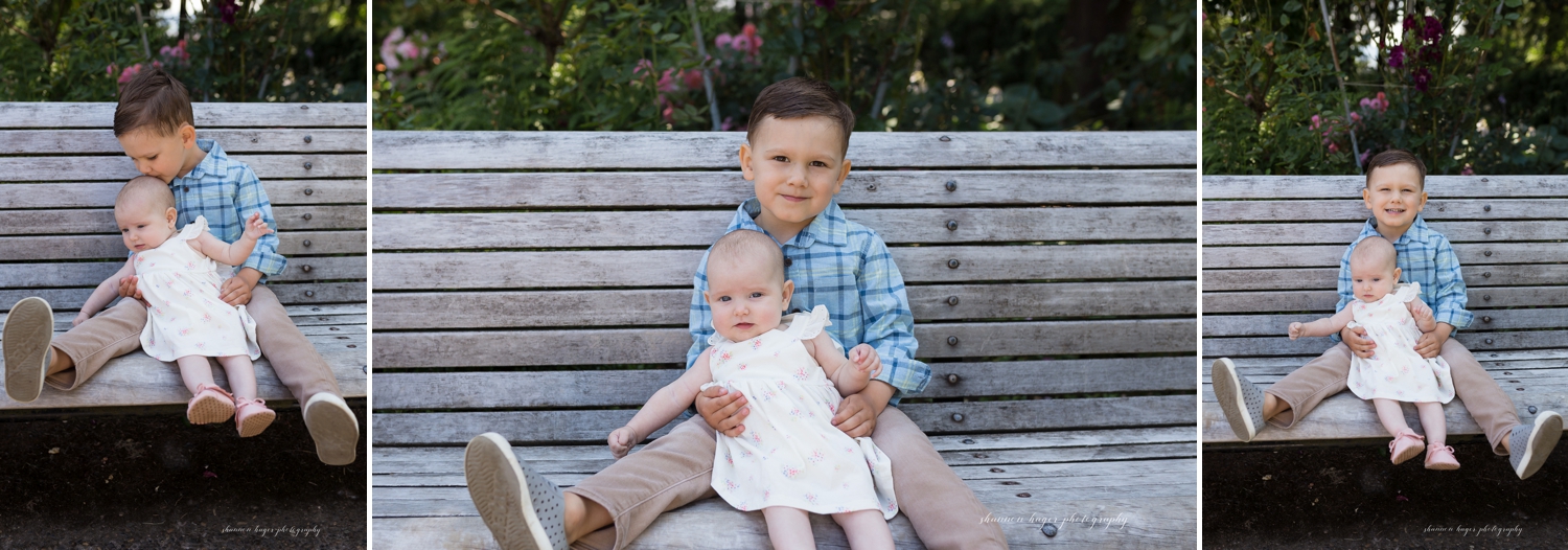 portland rose garden family photo session, portland family photographer, sherwood family photographer