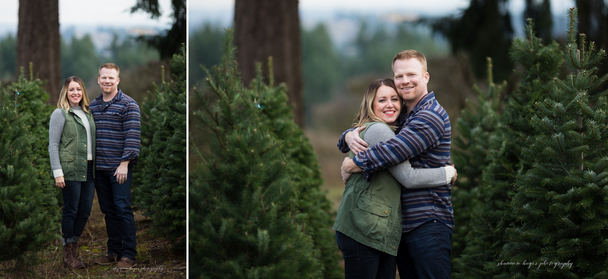 christmas tree farm family photos in oregon, sleighbells family session sherwood, portland winter mini sessions
