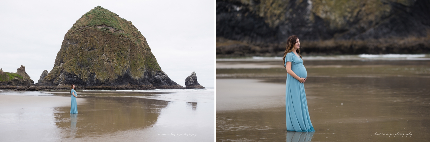 cannon beach maternity photographer, haystack rock photo session, oregon coast photographer, maternity photos portland