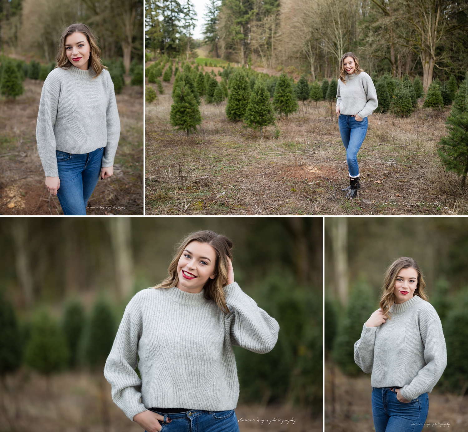 sherwood family photographer, sleighbells christmas tree family photos, portland family photography