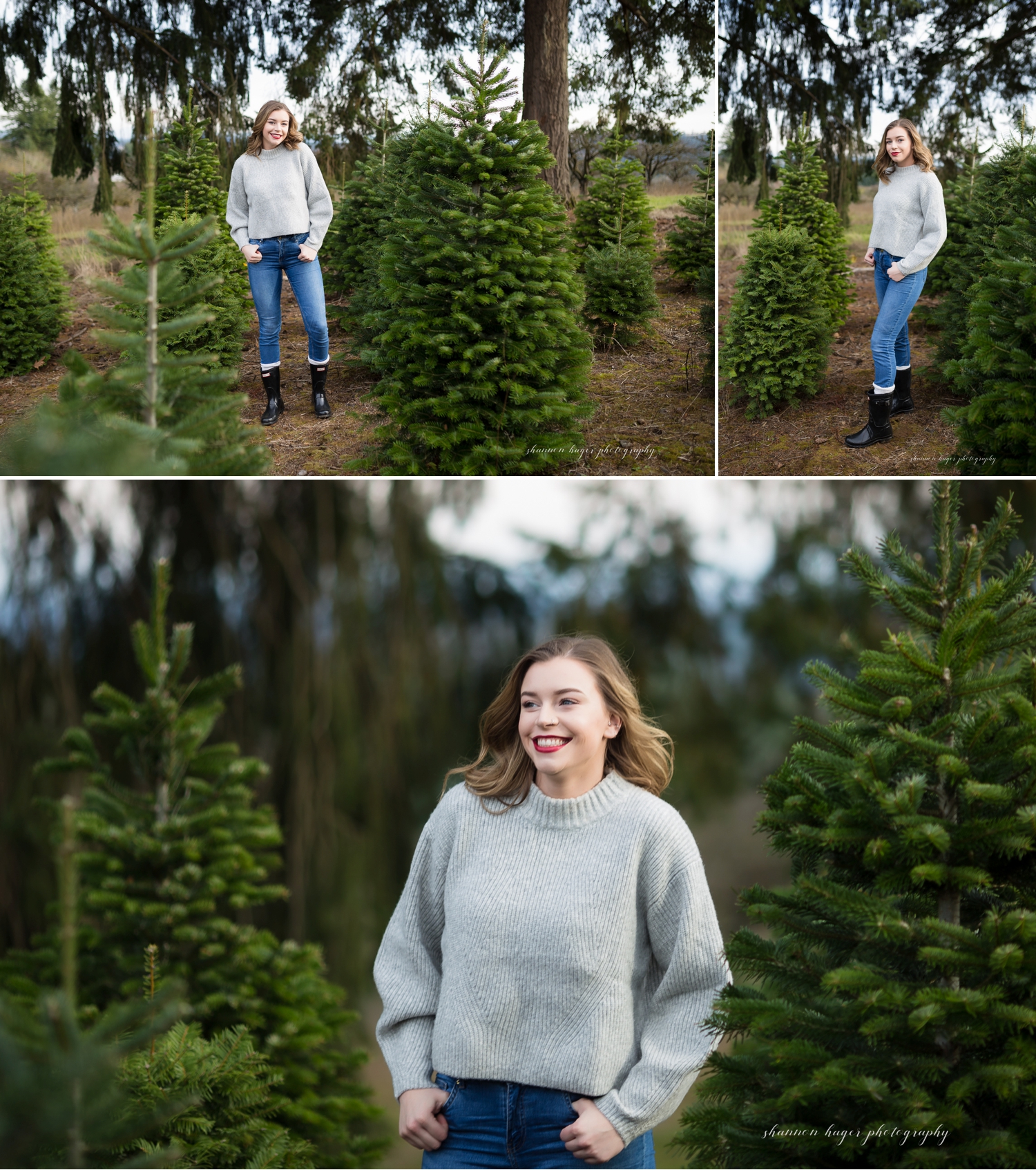 sherwood family photographer, sleighbells christmas tree family photos, portland family photography