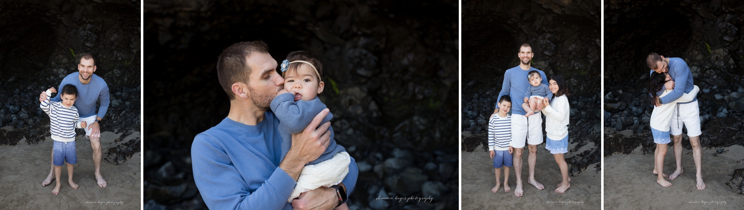 arch cape oregon coast family session, cannon beach photographer, beach family photos oregon by shannon hager photography