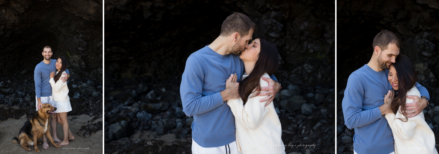 arch cape oregon coast family session, cannon beach photographer, beach family photos oregon by shannon hager photography
