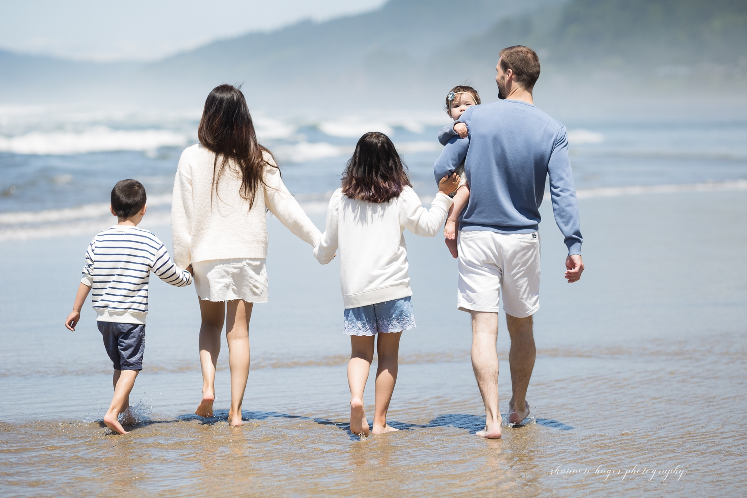 arch cape oregon coast family session, cannon beach photographer, beach family photos oregon by shannon hager photography
